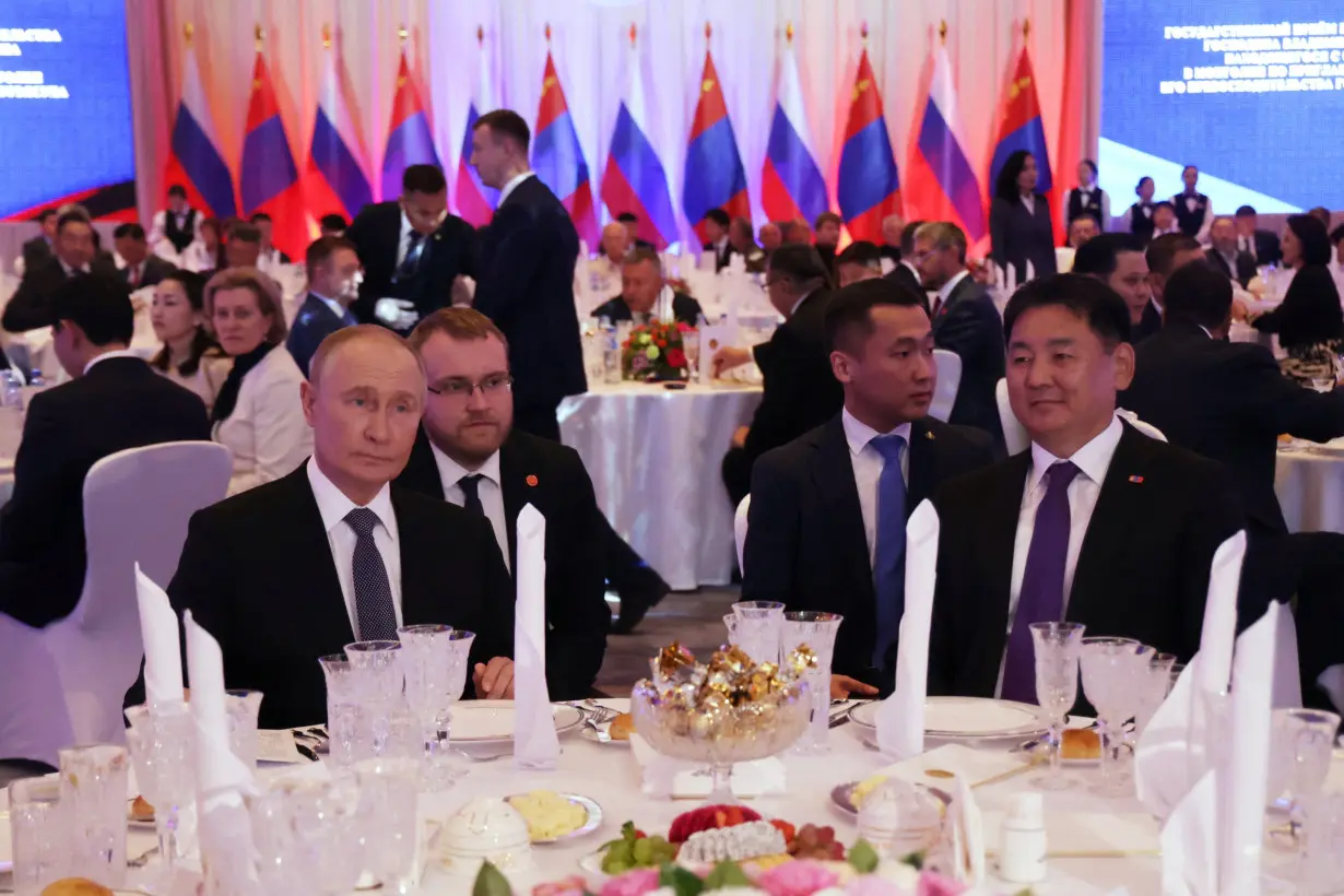 Russian President Putin visits Mongolia