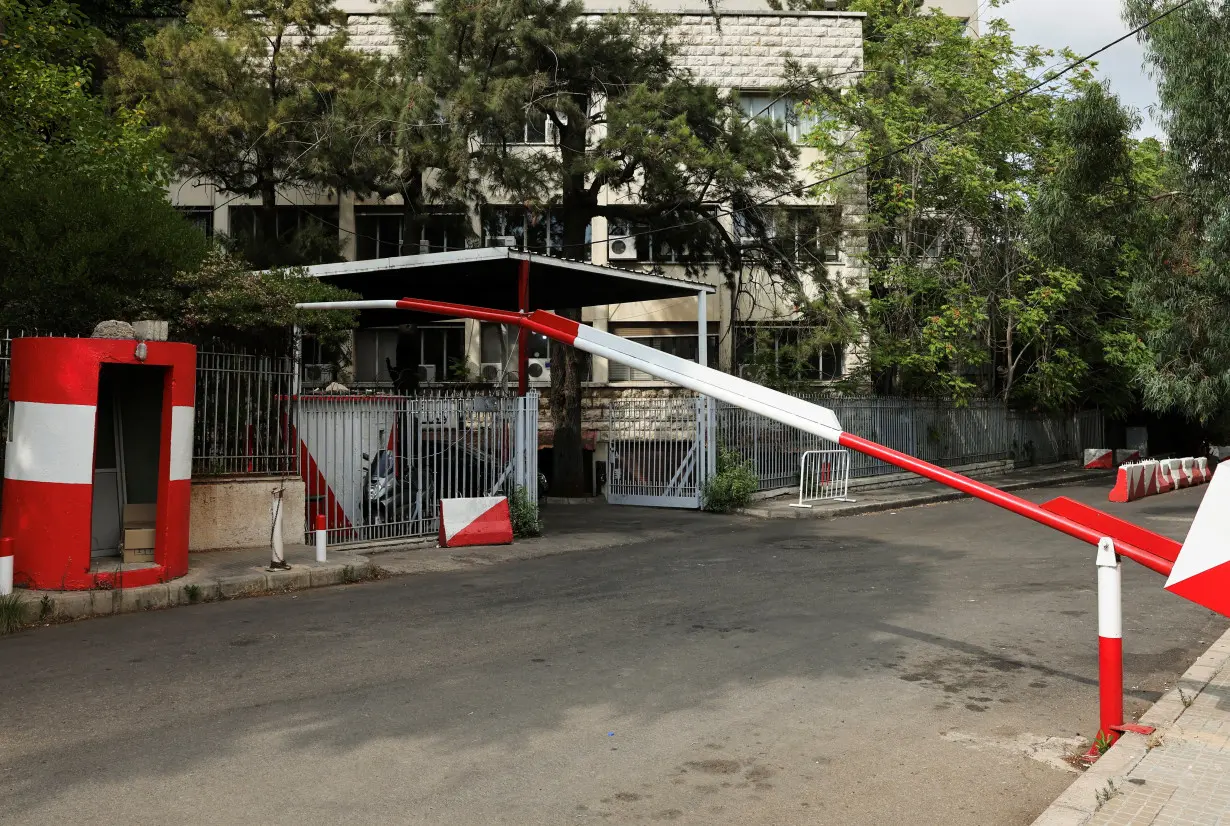 A view shows exterior of the Justice Palace in Beirut