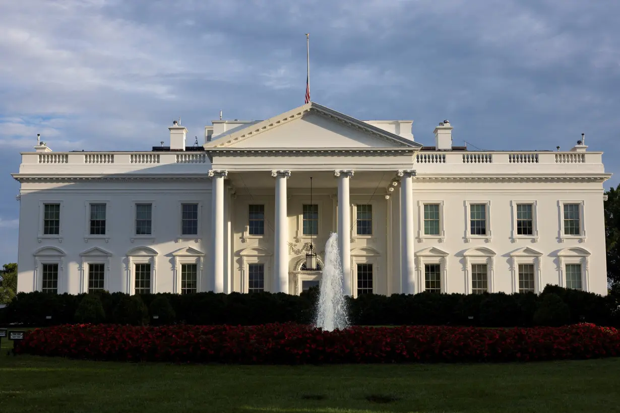 A view of the White House in Washington