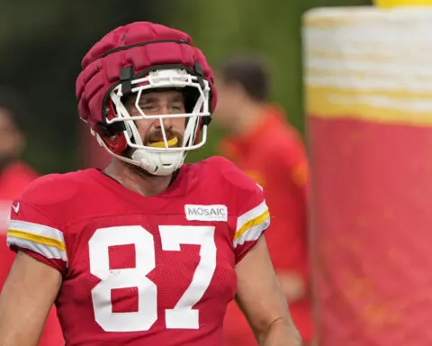 Chiefs' Travis Kelce finds sanctuary when he steps on the football field with life busier than ever