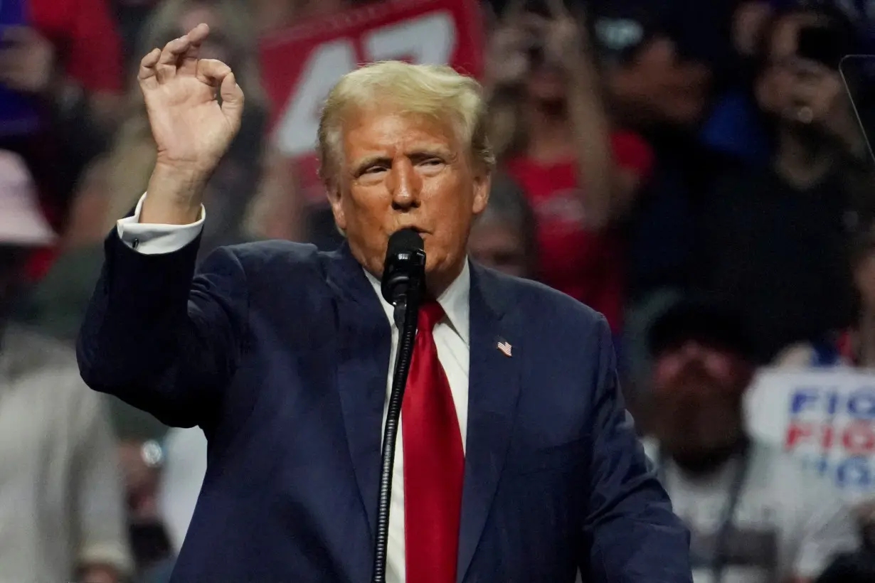 FILE PHOTO: Republican presidential nominee and former U.S. President Trump holds rally in Glendale, Arizona