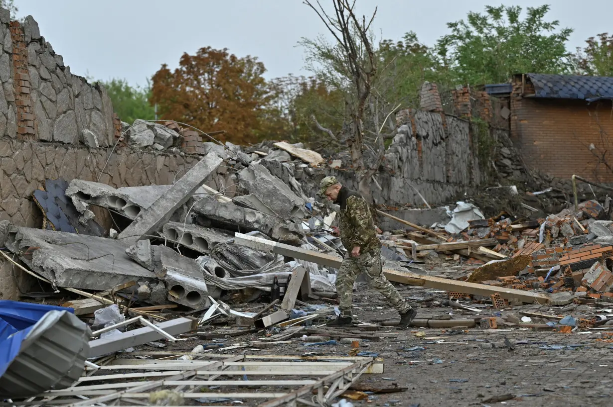 Aftermath of a Russian missile attack in Zaporizhzhia