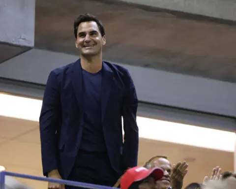 Roger Federer is back at the US Open as a fan after speaking about Sinner's 'tricky' doping case