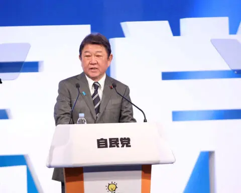 Japan's prime ministerial hopeful Motegi aims to compile new stimulus package