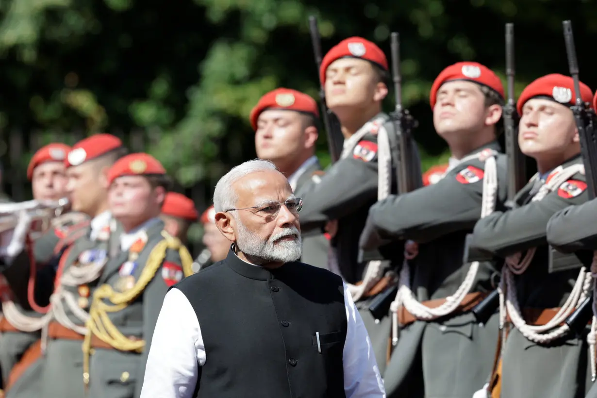 Indian Prime Minister Narendra Modi visits Vienna