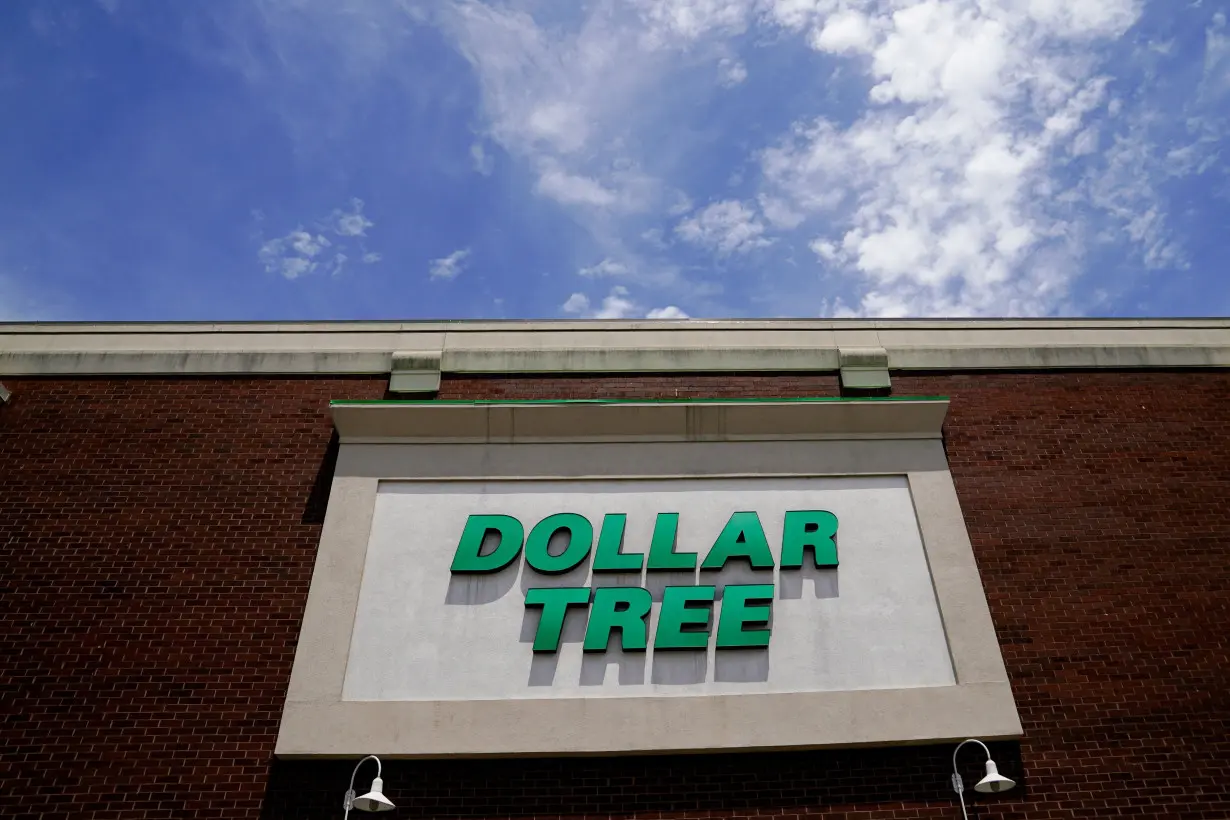 FILE PHOTO: The Dollar Tree sign is seen outside the store in Washington