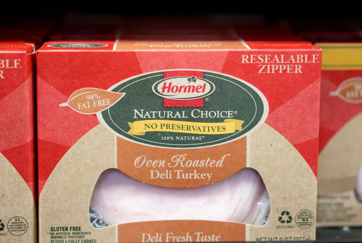 FILE PHOTO: Hormel sliced turkey is seen for sale in Westminster