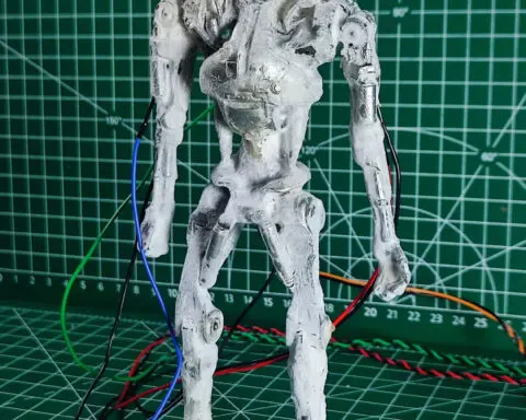 Robot controlled by a king oyster mushroom blends living organisms and machines
