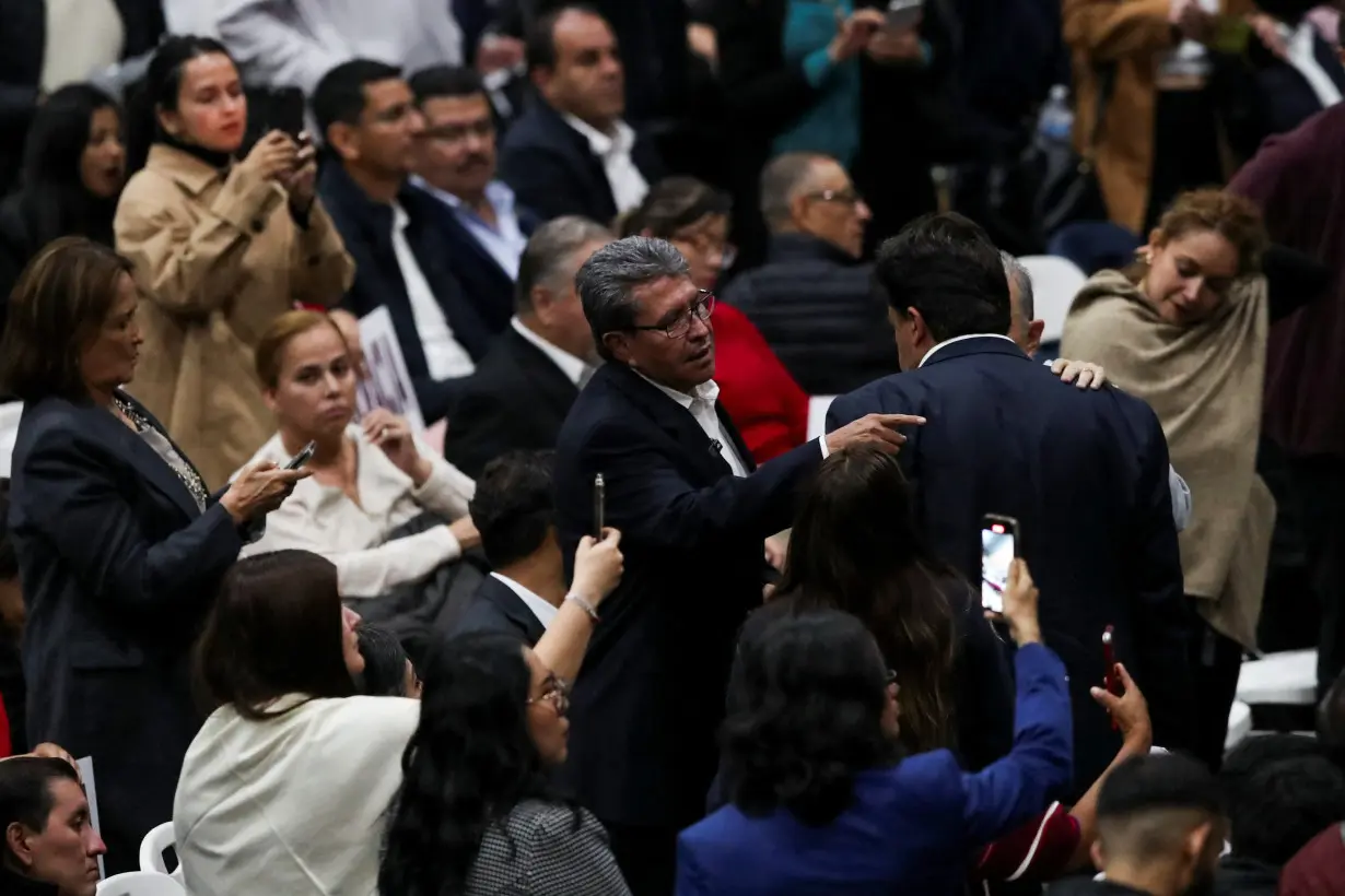 Lawmakers hold a session at the Magdalena Mixhuca Sports Complex to debate a controversial judicial reform, in Mexico City