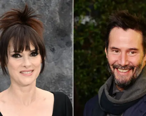 Winona Ryder and Keanu Reeves call each other husband and wife on their text chain