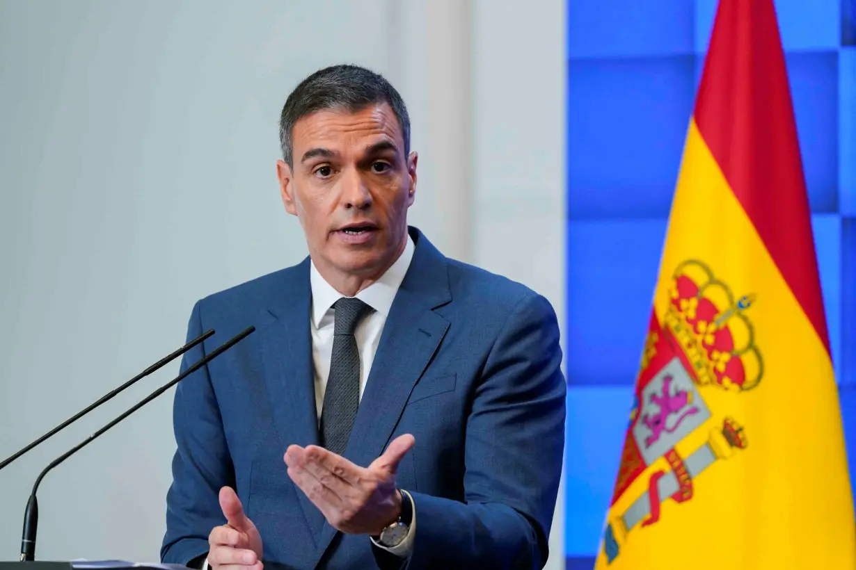 Spain's PM Sanchez to hold press conference, in Madrid