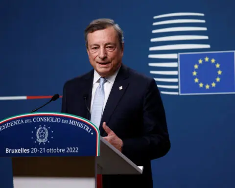 Draghi says EU is falling behind its rivals in competitiveness