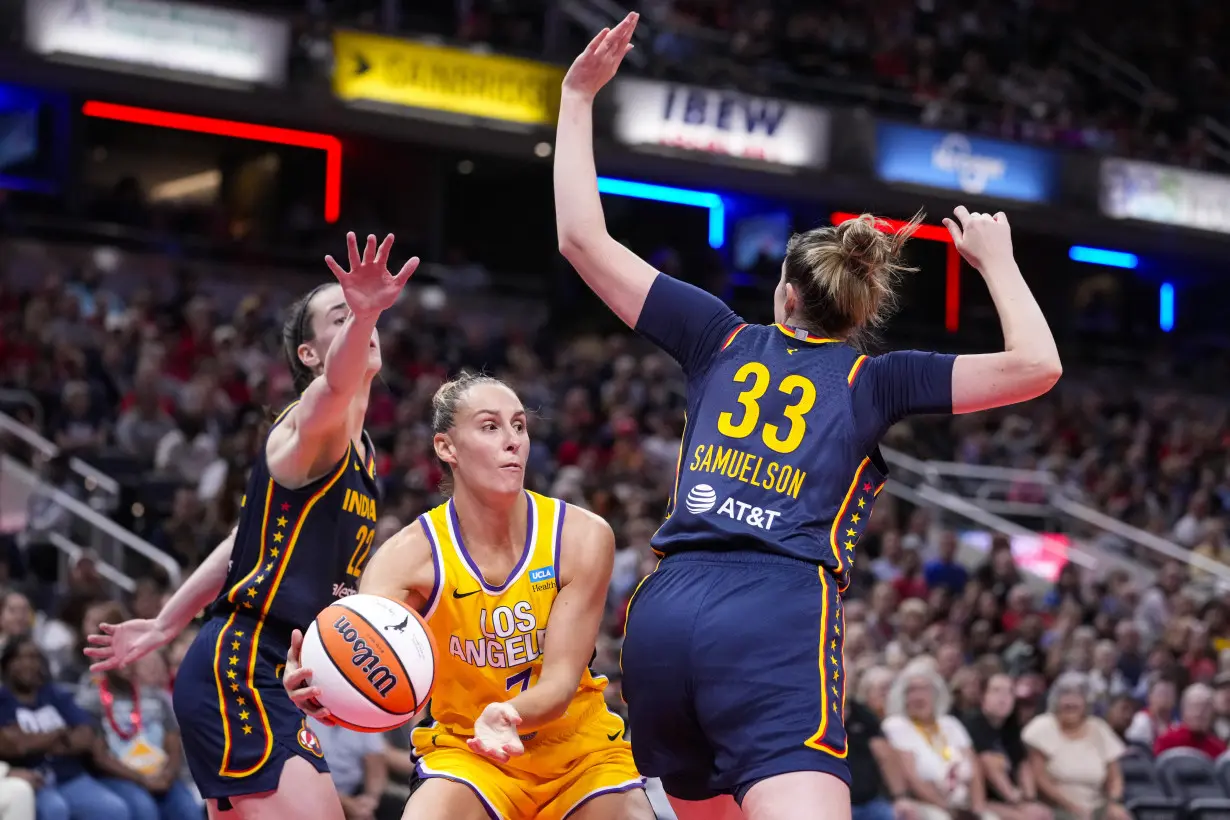 Caitlin Clark makes her 100th 3, finishes with triple-double as Fever beat Sparks 93-86