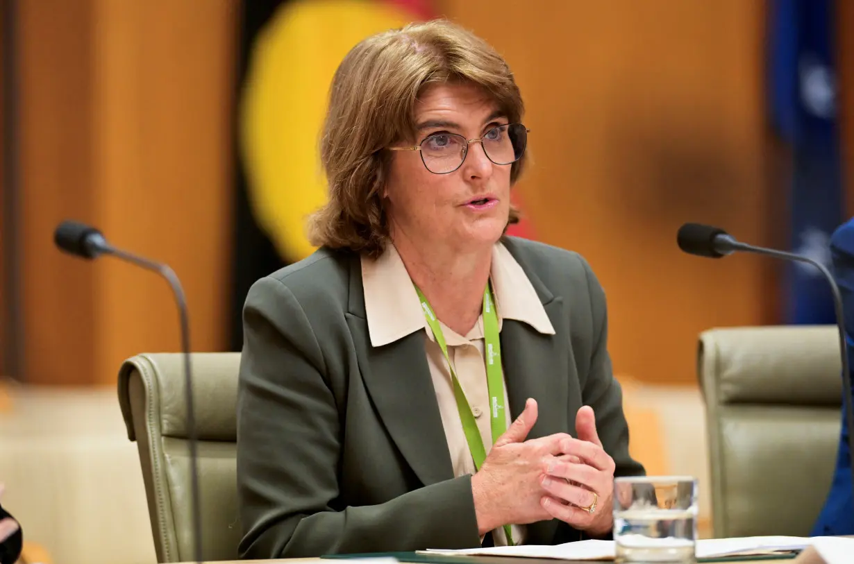 Reserve Bank of Australia's governor Michele Bullock faces the House of Representatives Standing Committee on Economics at Australian Parliament House, Canberra