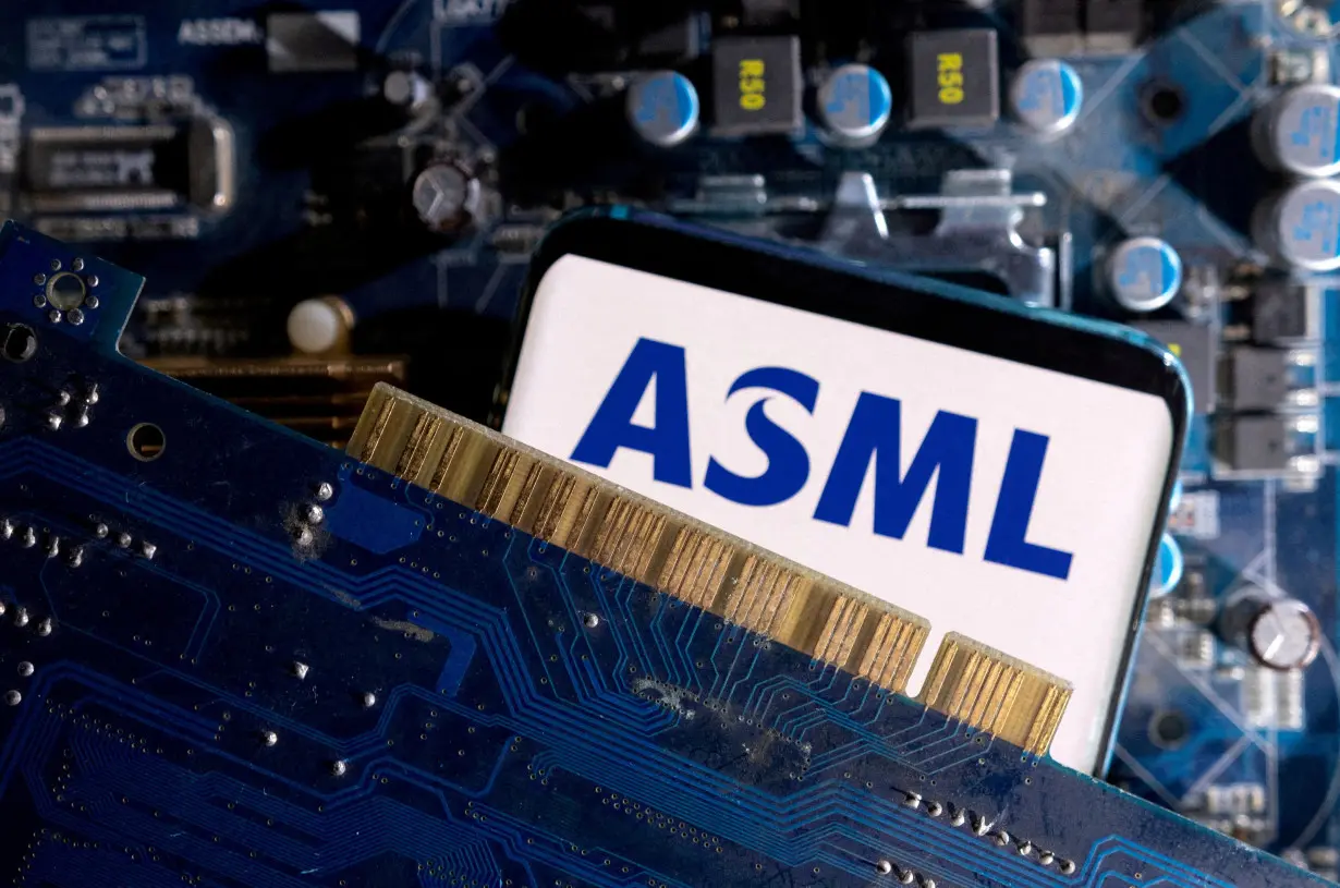 Illustration shows ASML logo