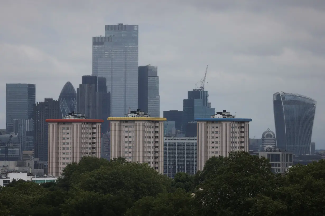 A view of the London's skyline