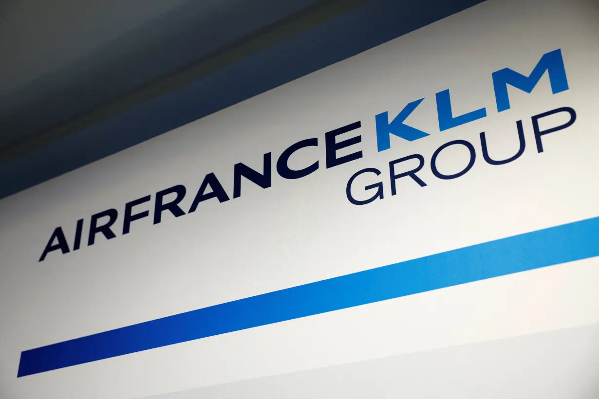 FILE PHOTO: The Annual Results 2023 press conference of the Air France-KLM Group in Paris