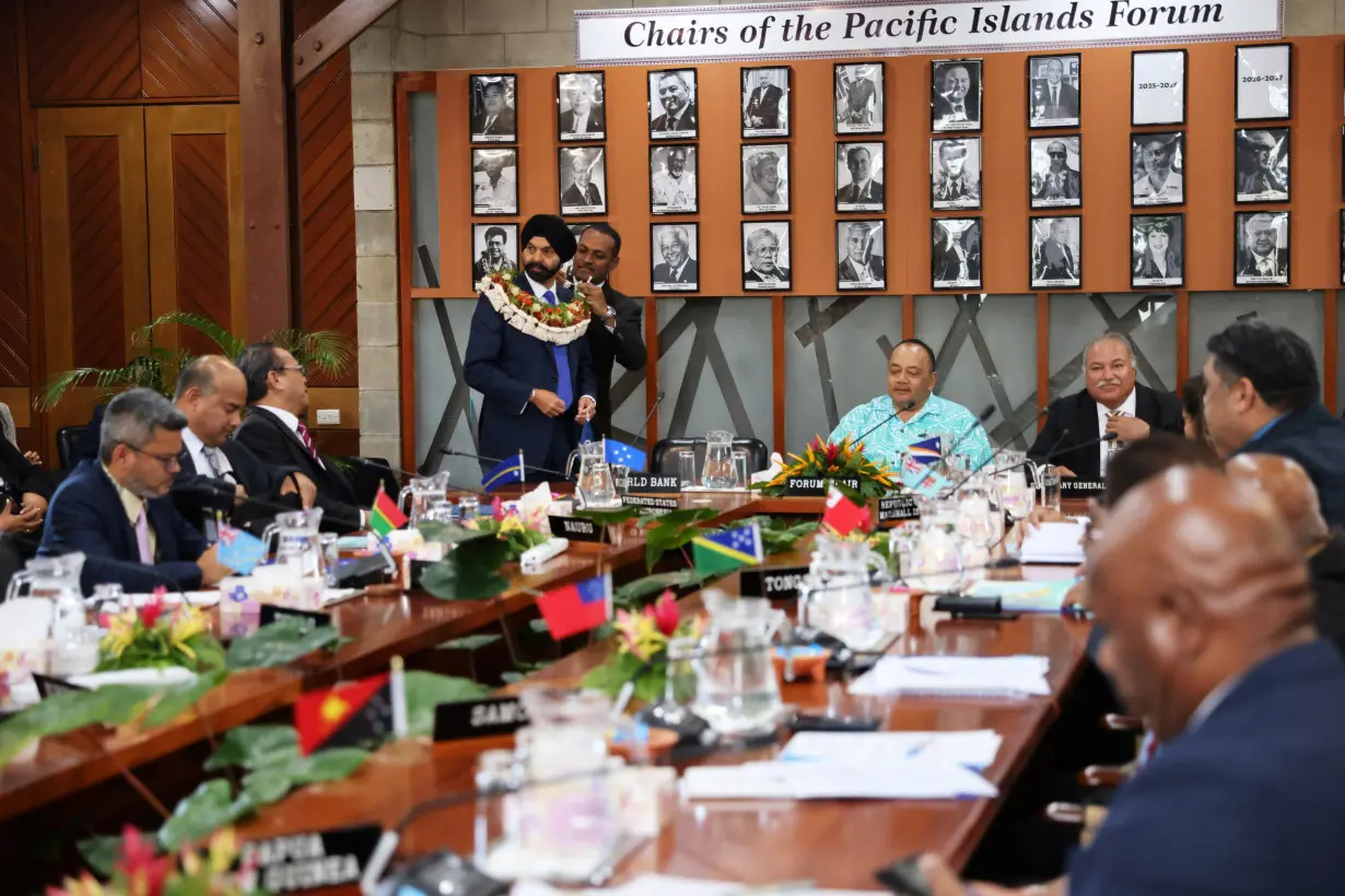 World Bank President Ajay Banga meets with Pacific Islands leaders in Fiji