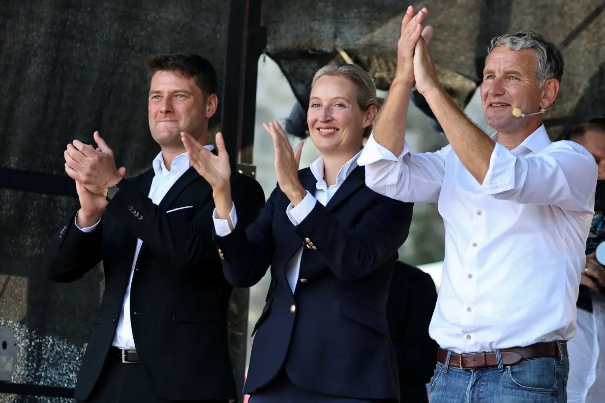 Election campaign rally of Germany's AfD party ahead of Thuringia state elections, in Erfurt