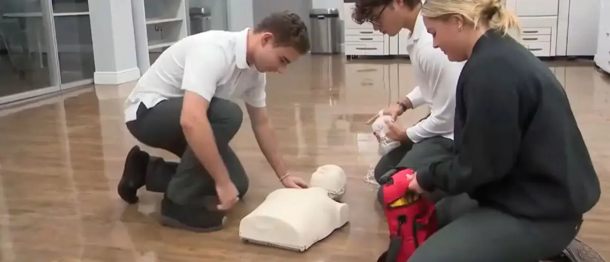 Local high school senior applies skills learned in CPR training class to save the life of his best friend's dad