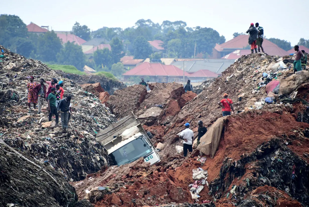 FILE PHOTO: Aftermath of a landslide due to heavy rainfall, in Kampala