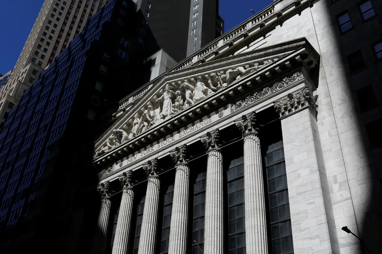 The New York Stock Exchange building is seen in New York City