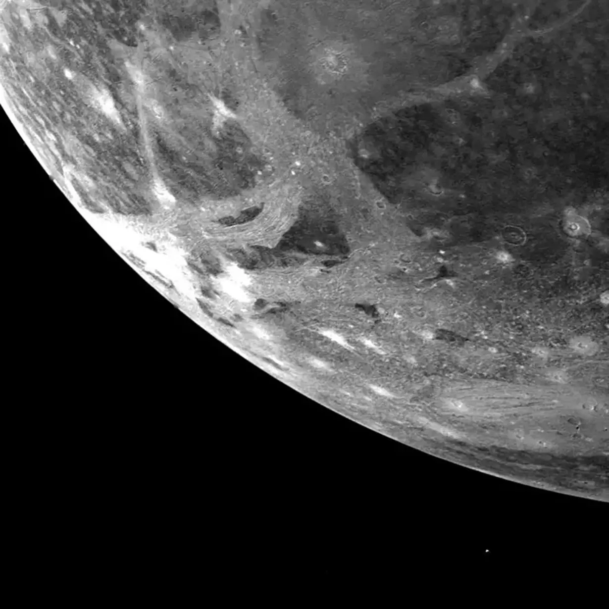 Ancient asteroid 20 times larger than the one that wiped out the dinosaurs likely hit Jupiter's moon Ganymede