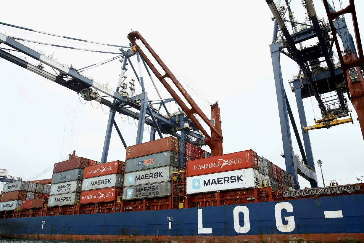 Ship is loaded at Port of Santos