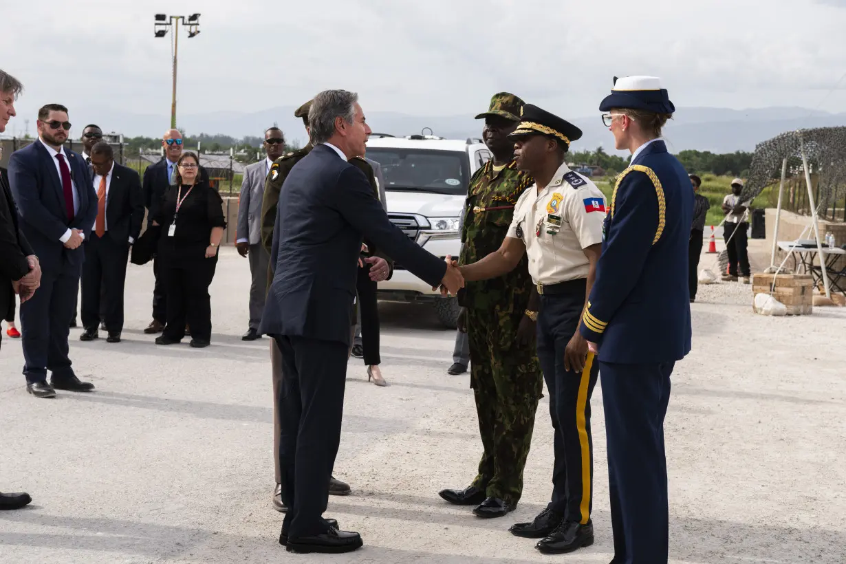 Blinken arrives in Haiti to show US support for fighting gang violence