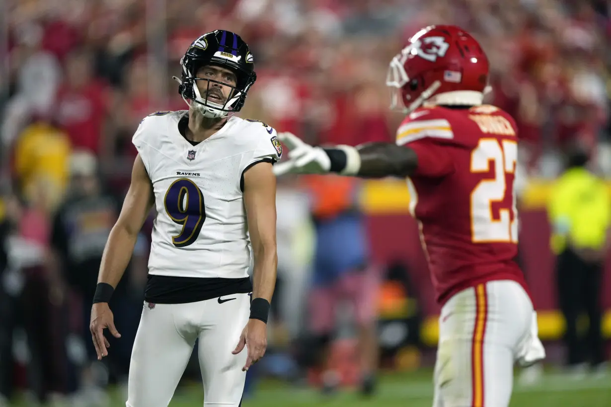 Chiefs hold off Ravens 27-20 when review overturns TD on final play of NFL's season opener