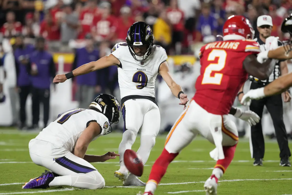 Chiefs hold off Ravens 27-20 when review overturns TD on final play of NFL's season opener