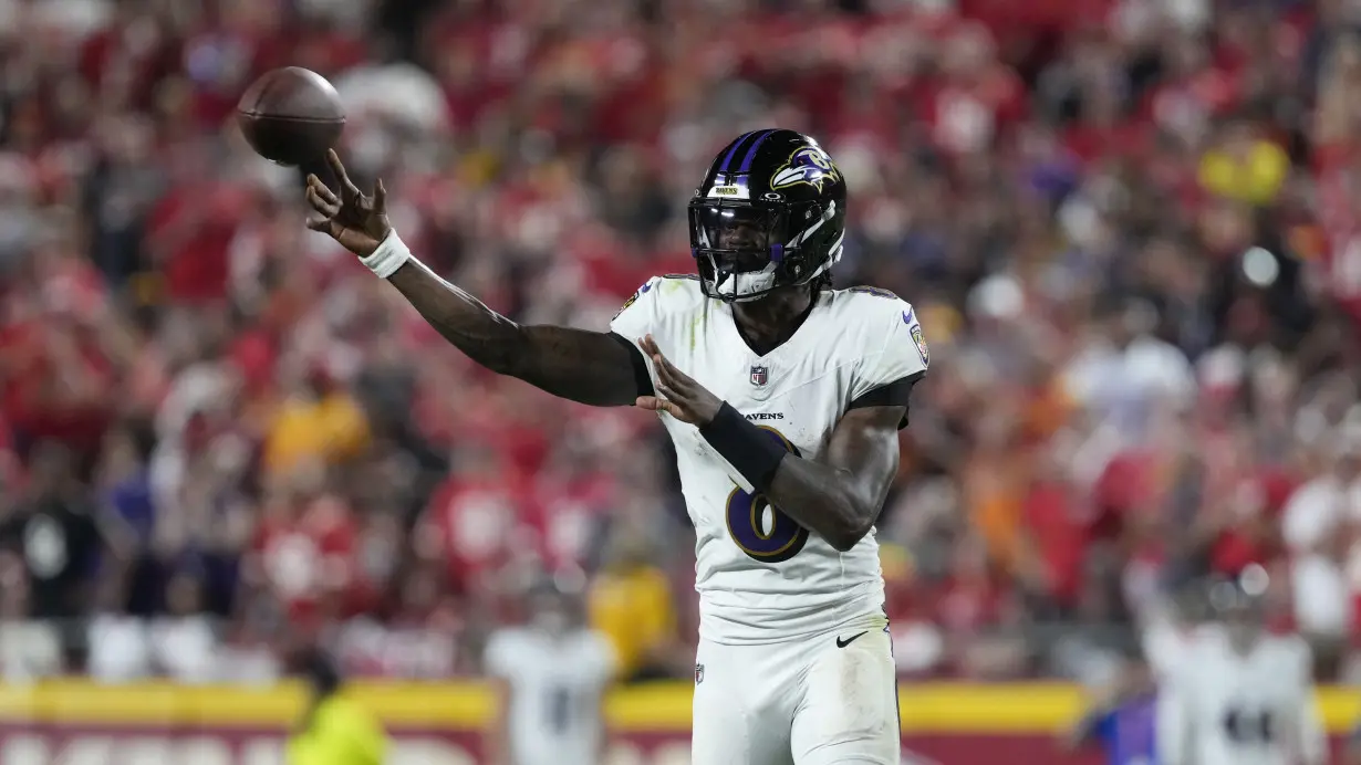 Lamar Jackson desperately rallies Ravens, falls 27-20 to Chiefs for 5th loss in 6 meetings