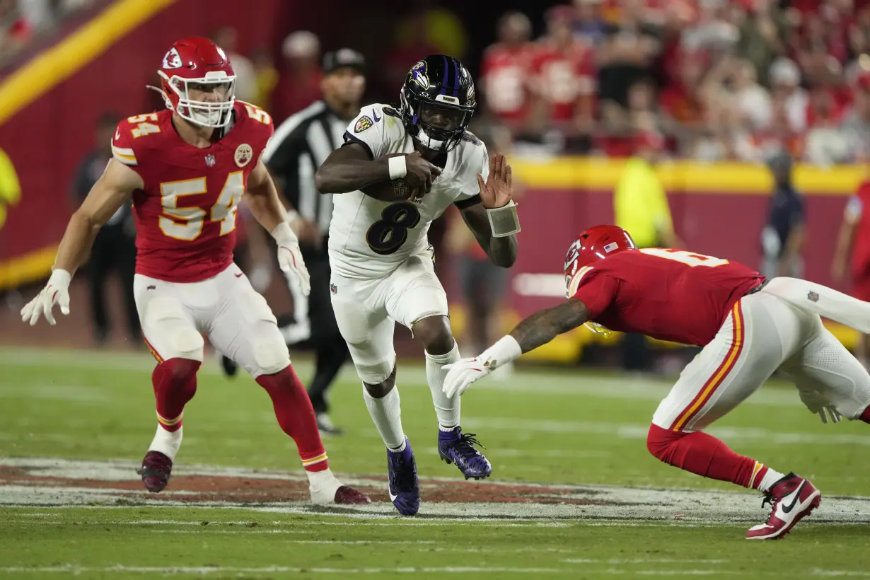 Lamar Jackson desperately rallies Ravens, falls 27-20 to Chiefs for 5th loss in 6 meetings