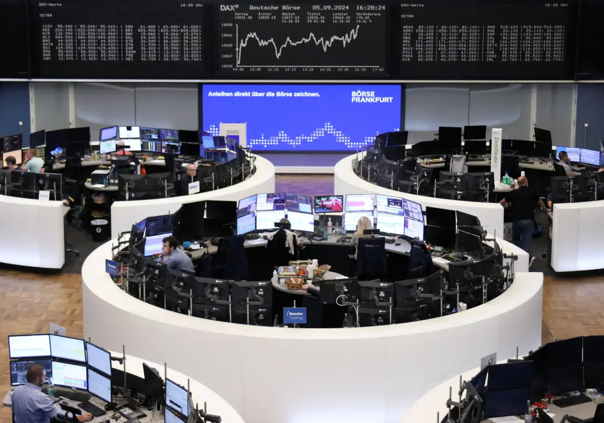 German share price index DAX graph is pictured at the stock exchange in Frankfurt