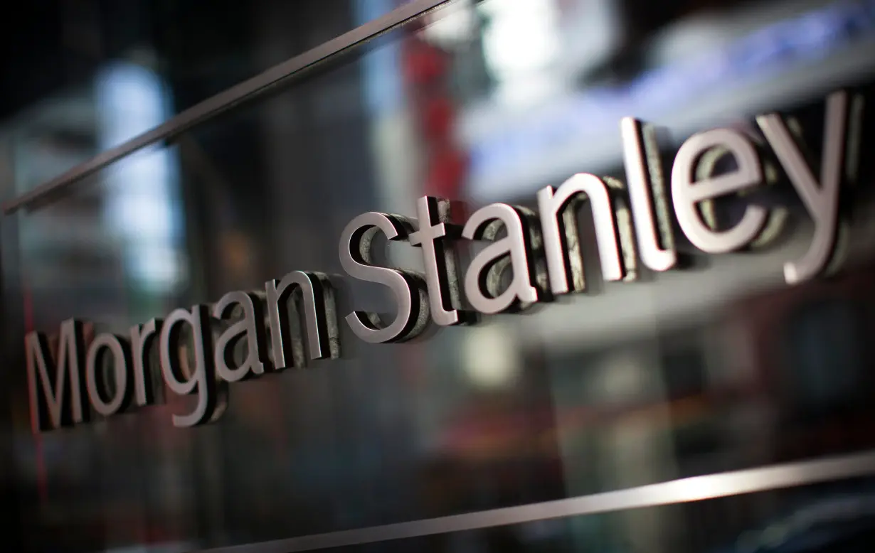 FILE PHOTO: The corporate logo of financial firm Morgan Stanley is pictured on the company's world headquarters in the Manhattan borough of New York City