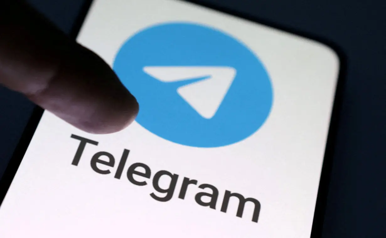 FILE PHOTO: Illustration shows Telegram app logo