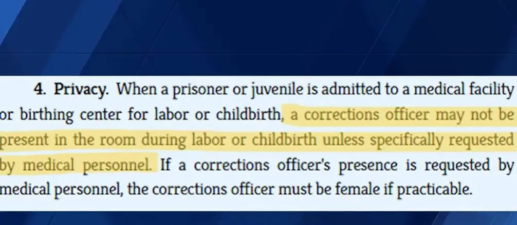 Court rules Maine woman can sue correctional officers who allegedly watched her give birth