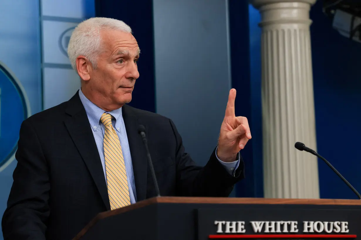 Chairman of the U.S. Council of Economic Advisers Bernstein speaks during a press briefing in Washington