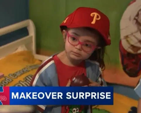 Phillies surprise 6-year-old brain cancer patient with room makeover