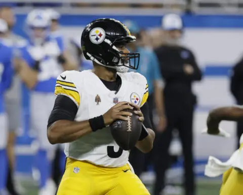 Steelers QB Russell Wilson is questionable for opener at Atlanta with a calf injury