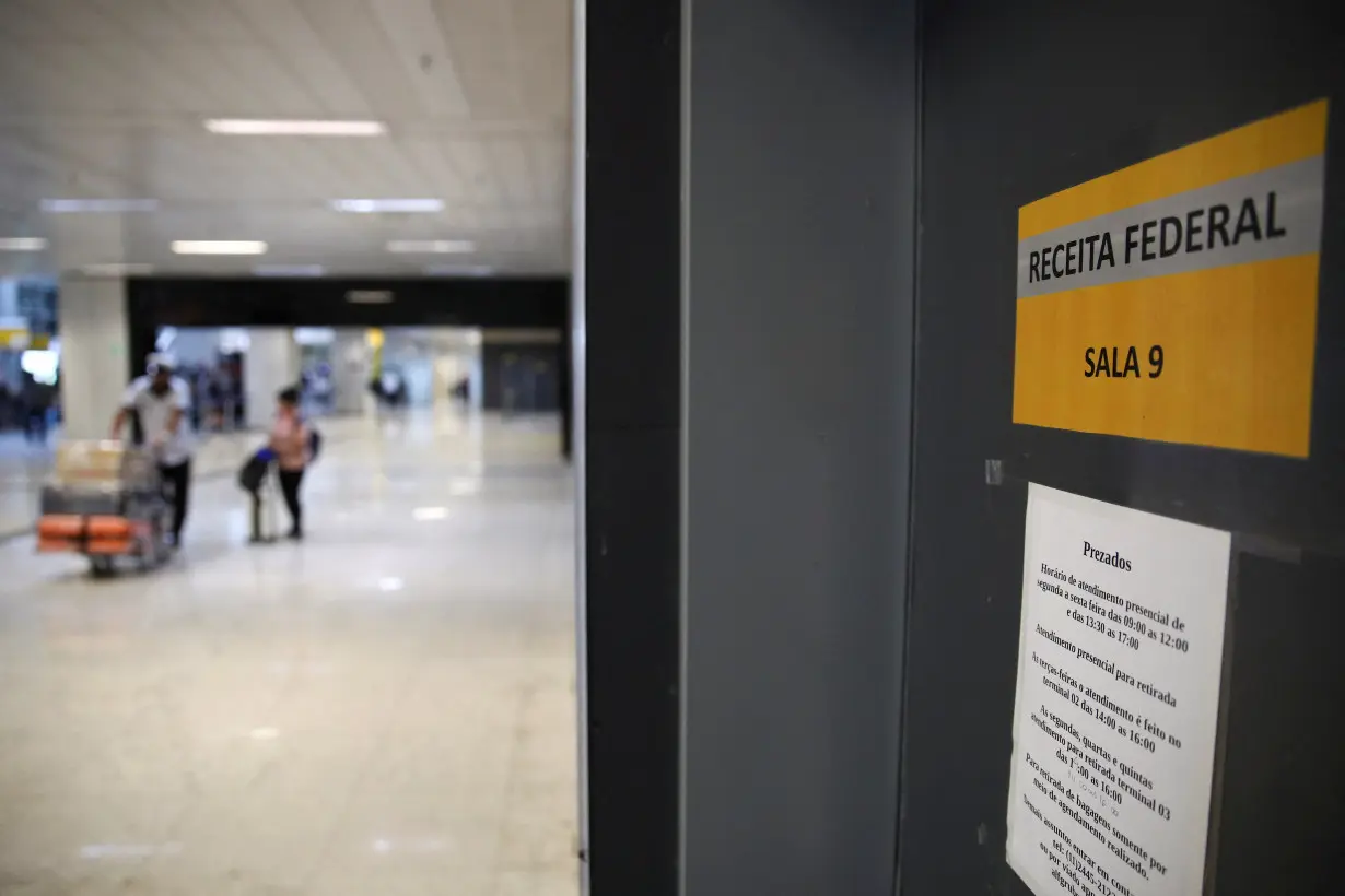 Customs office at the Sao Paulo-Guarulhos International Airport