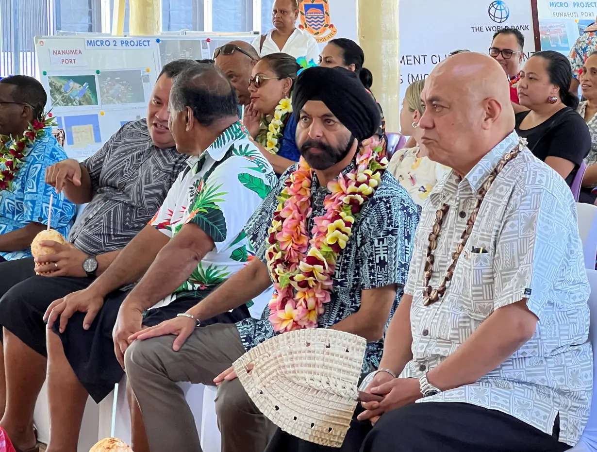 World Bank president Ajay Banga visits Tuvalu