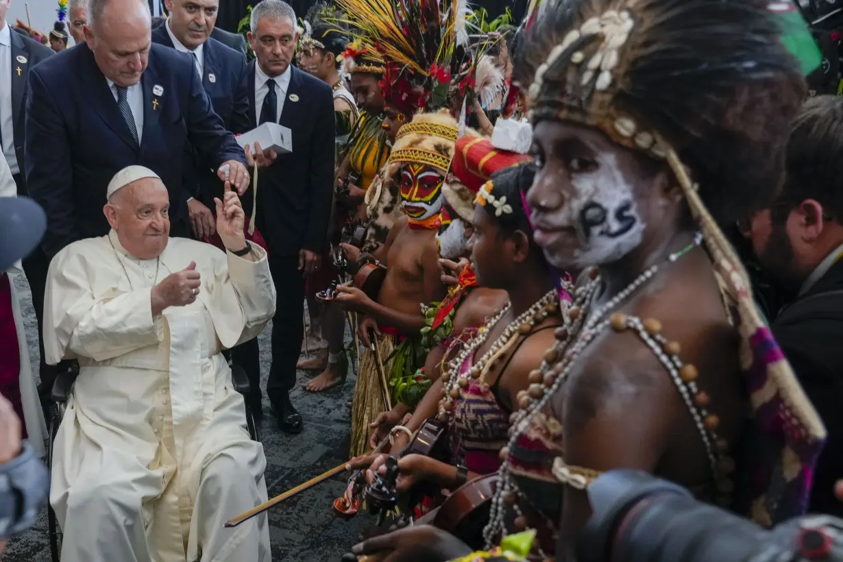 Pope urges church in Papua New Guinea to be close to women after hearing of sorcery 'superstitions'