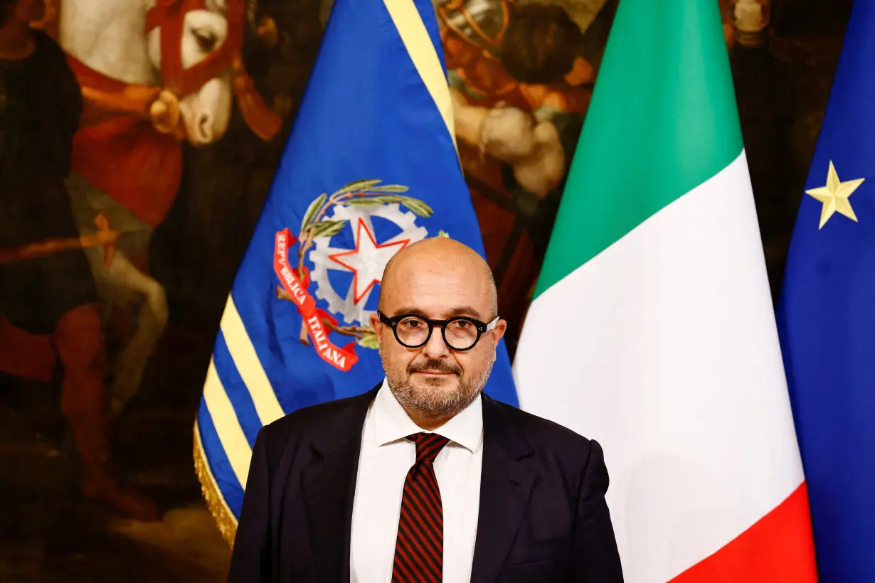 FILE PHOTO: First new cabinet meeting at Chigi Palace, in Rome