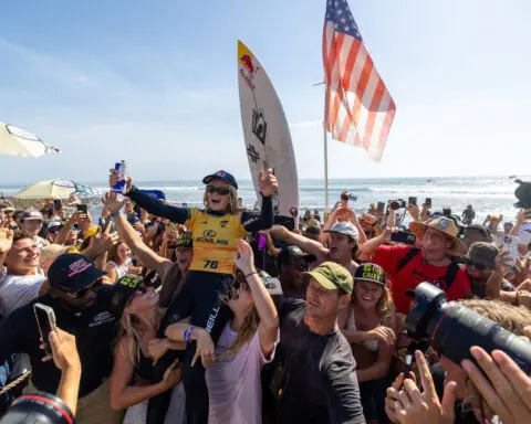 18-year-old US surfer Caitlin Simmers makes history becoming surfing’s youngest female world champion