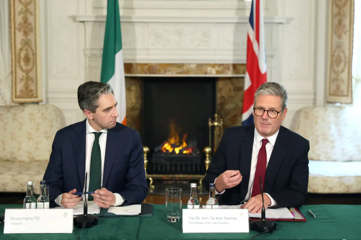 Britain's PM Keir Starmer visits Dublin