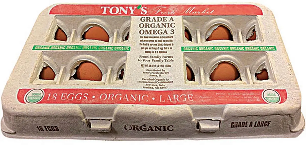 Eggs labeled Tony's Fresh Market of all types, sizes and expiration dates have been recalled due to salmonella contamination.