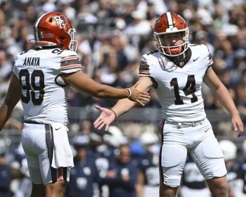 Drew Allar throws for 2 TDs and runs for another as No. 8 Penn State holds off Bowling Green 34-27