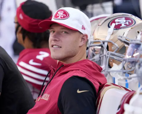 Christian McCaffrey is listed as questionable for the 49ers season opener against the Jets