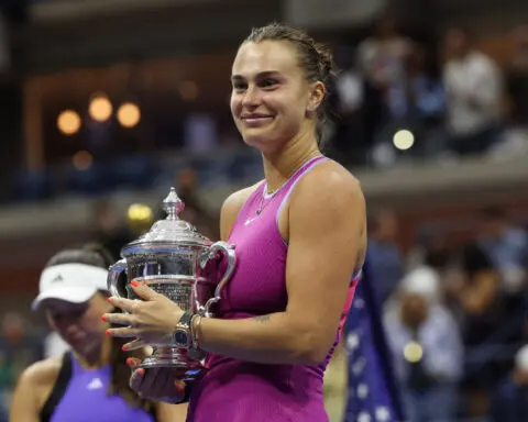 Tennis-Sabalenka survives Pegula storm to win U.S. Open women's title